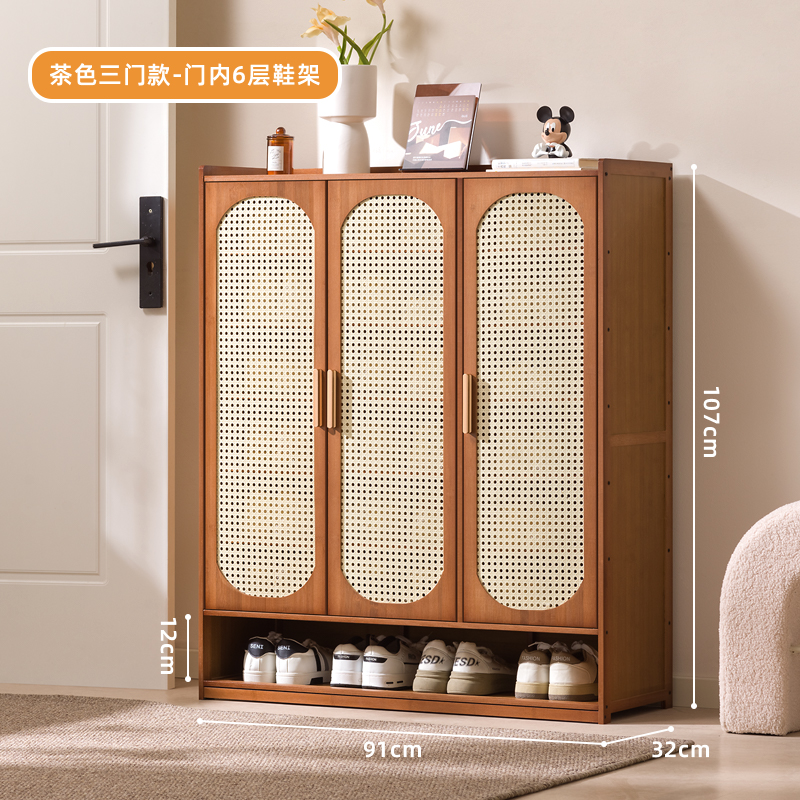 SKU17_颜色分类(【茶色】八层-三门91cm长（网纹透气门）)